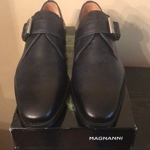 Magnanni Men’s Tudanca Navy Monk Strap